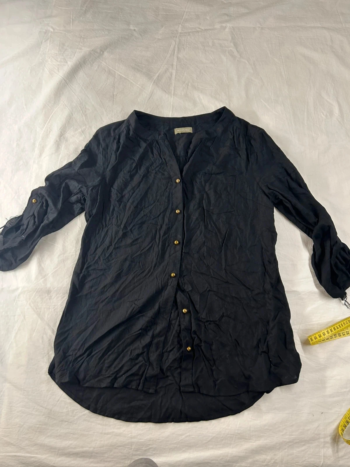 Chemisier noir in extenso taille xl